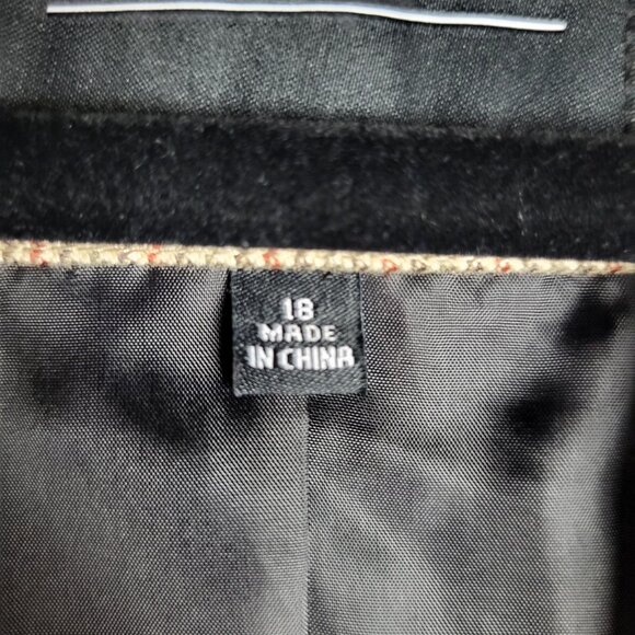 Eloquii Relaxed Fit Boyfriend Blazer Women's 18 Houndstooth Brown 1 Button NWT - Picture 6 of 12